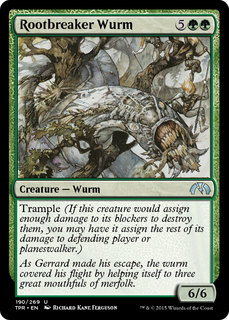 Rootbreaker Wurm (TPR-190)  Foil - Tempest Remastered