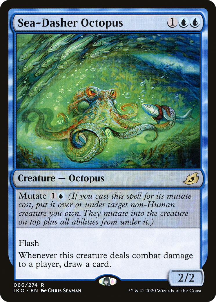 Sea-Dasher Octopus (IKO-066)  Foil - Ikoria: Lair of Behemoths