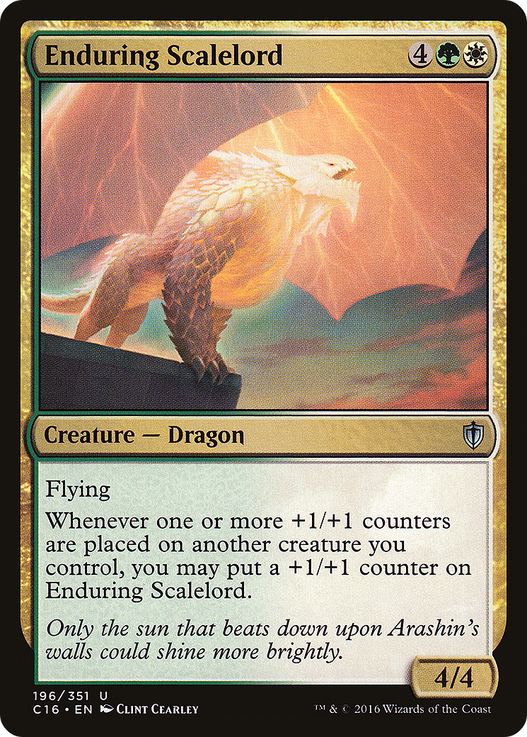 Enduring Scalelord (C16-196)  - Commander 2016