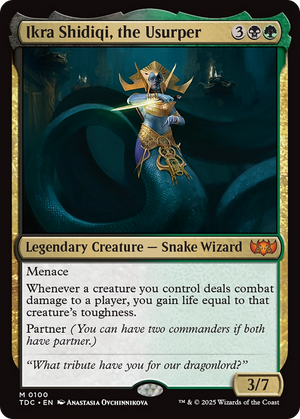 Ikra Shidiqi, the Usurper (TDC-100) - Commander: Tarkir: Dragonstorm