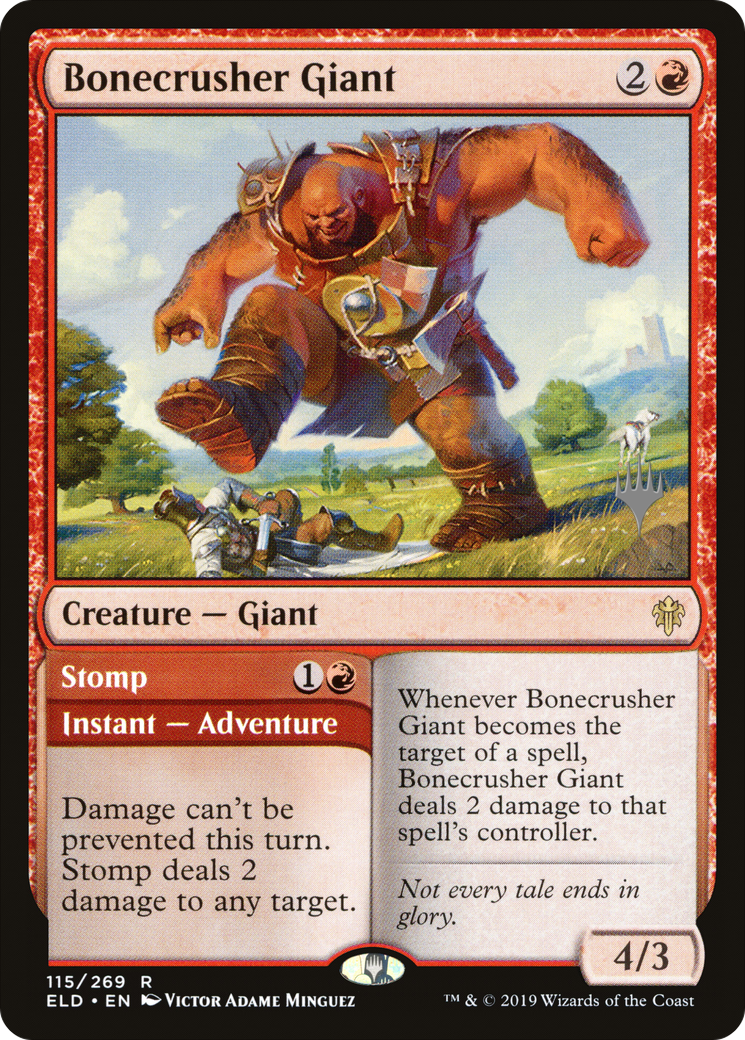 Bonecrusher Giant (PPELD-115)  Foil - Throne of Eldraine Promos