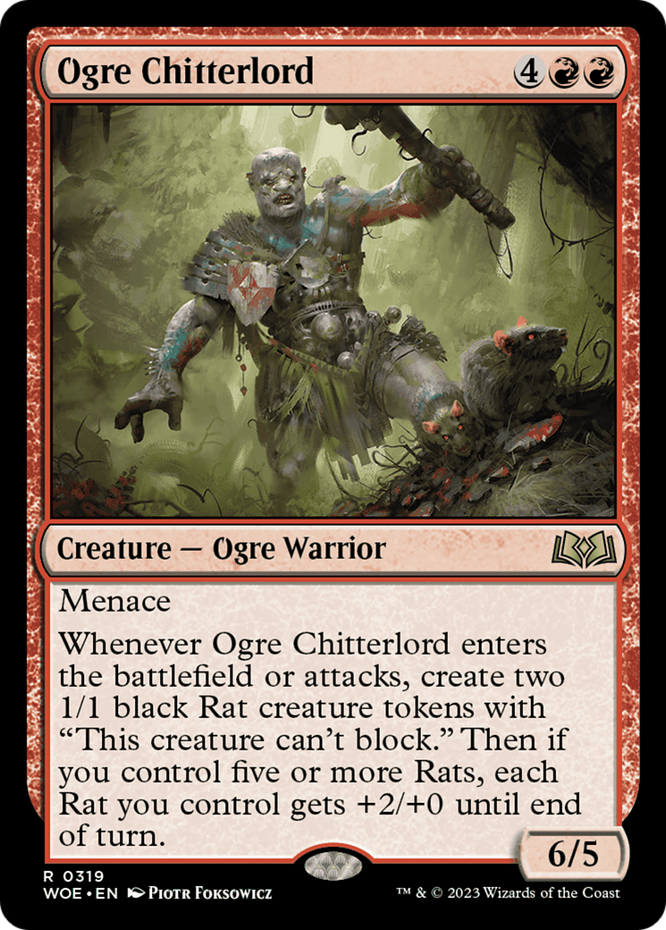 Ogre Chitterlord (WOE-319)  Foil - Wilds of Eldraine