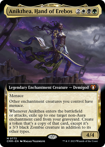 Anikthea, Hand of Erebos (Extended Art) (CMM-773)  Foil - Commander Masters: (Extended Art, enchantment)
