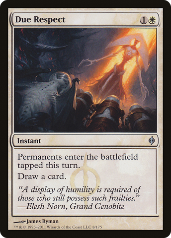 Due Respect (NPH-008)  - New Phyrexia