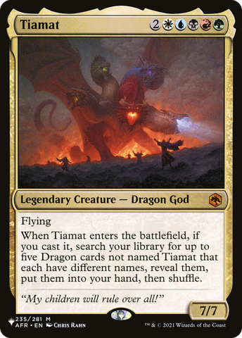 Tiamat (LIST-235/281)  - The List