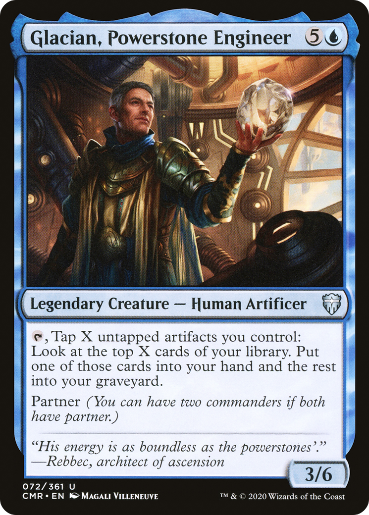 Glacian, Powerstone Engineer (CMR-072)  - Commander Legends