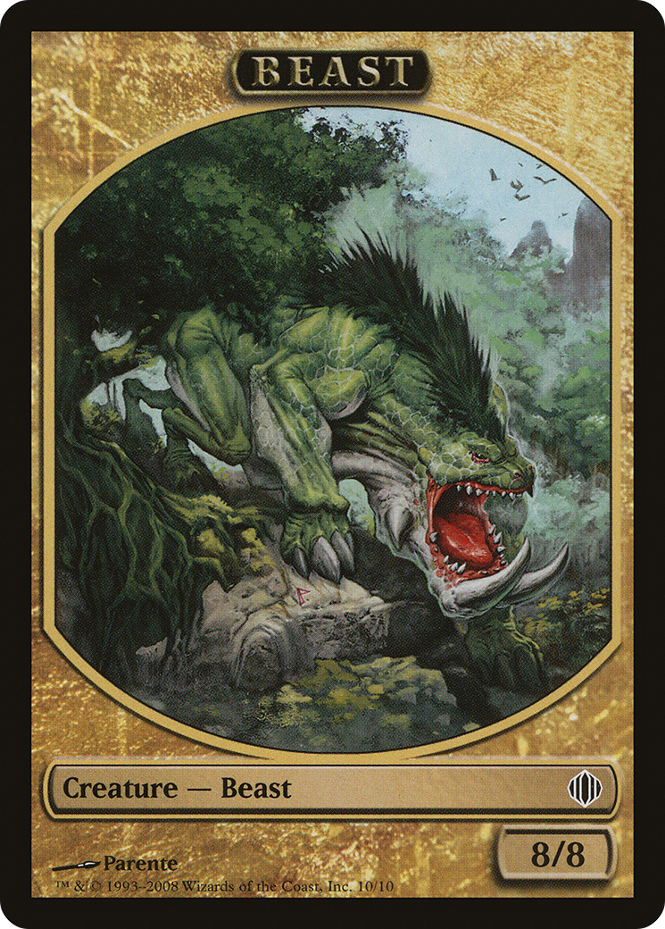 Beast Token (Multicolor) (ALA-010)  - Shards of Alara Tokens