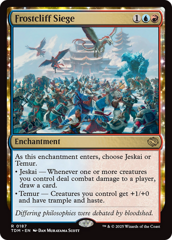 Frostcliff Siege (TDM-187)  - Tarkir: Dragonstorm: (enchantment)