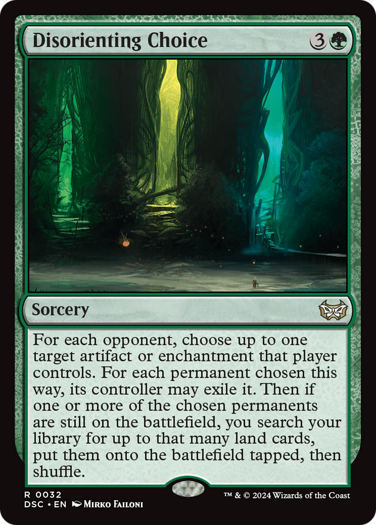 Disorienting Choice (DSC-032)  - Duskmourn: House of Horror Commander