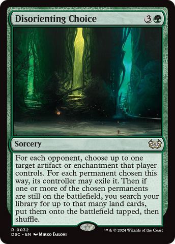 Disorienting Choice (DSC-032)  - Duskmourn: House of Horror Commander