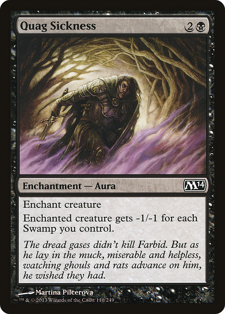 Quag Sickness (M14-110)  Foil - Magic 2014