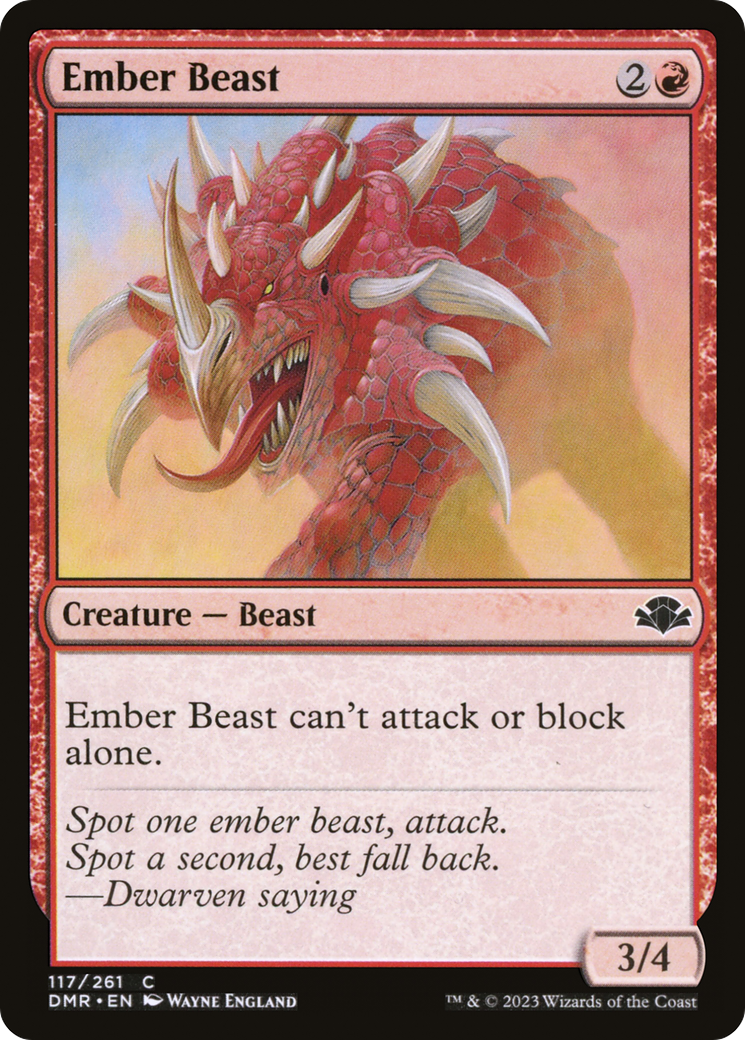 Ember Beast (DMR-117)  - Dominaria Remastered