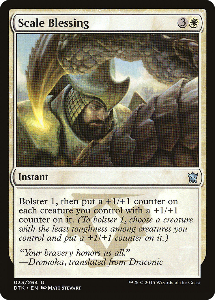 Scale Blessing (DTK-035)  - Dragons of Tarkir