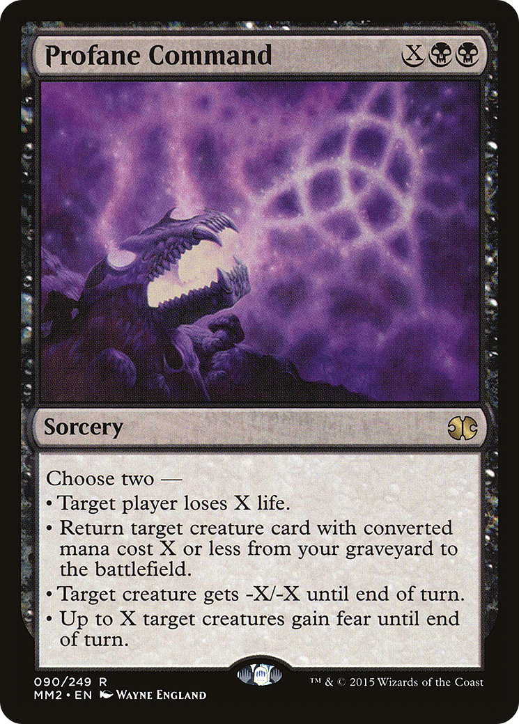 Profane Command (MM2-090)  Foil - Modern Masters 2015