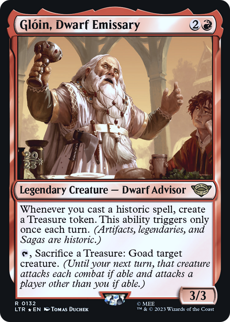 Gloin, Dwarf Emissary (PRE-132)  Foil - Tales of Middle-earth Promos