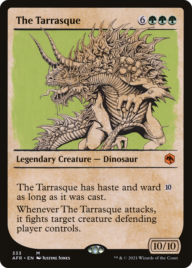 The Tarrasque (Showcase) (AFR-333)  Foil - Adventures in the Forgotten Realms: (Showcase)