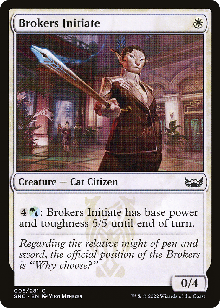 Brokers Initiate (SNC-005)  - Streets of New Capenna
