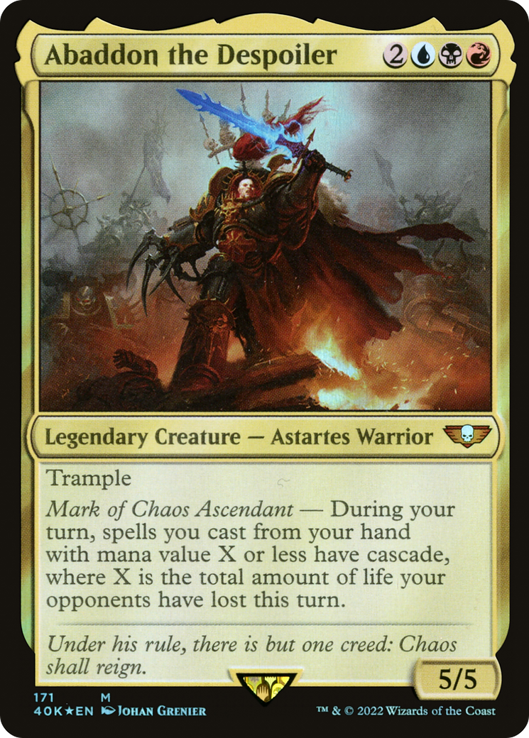 Abaddon the Despoiler (40K-171)  Foil - Warhammer 40,000 Commander