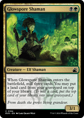 Glowspore Shaman (RVR-184)  - Ravnica Remastered