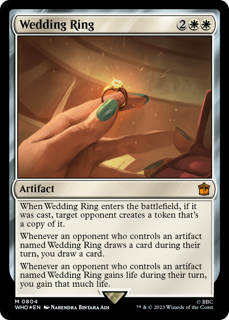 Wedding Ring (Surge Foil) (WHO-804)  Foil - Doctor Who