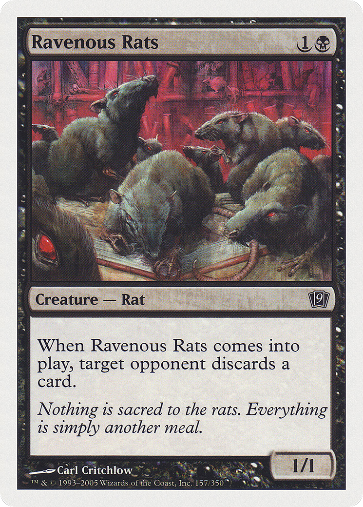 Ravenous Rats (9ED-157) - Ninth Edition