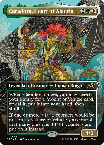 Caradora, Heart of Alacria (Borderless) (DFT-362)  Foil - Aetherdrift