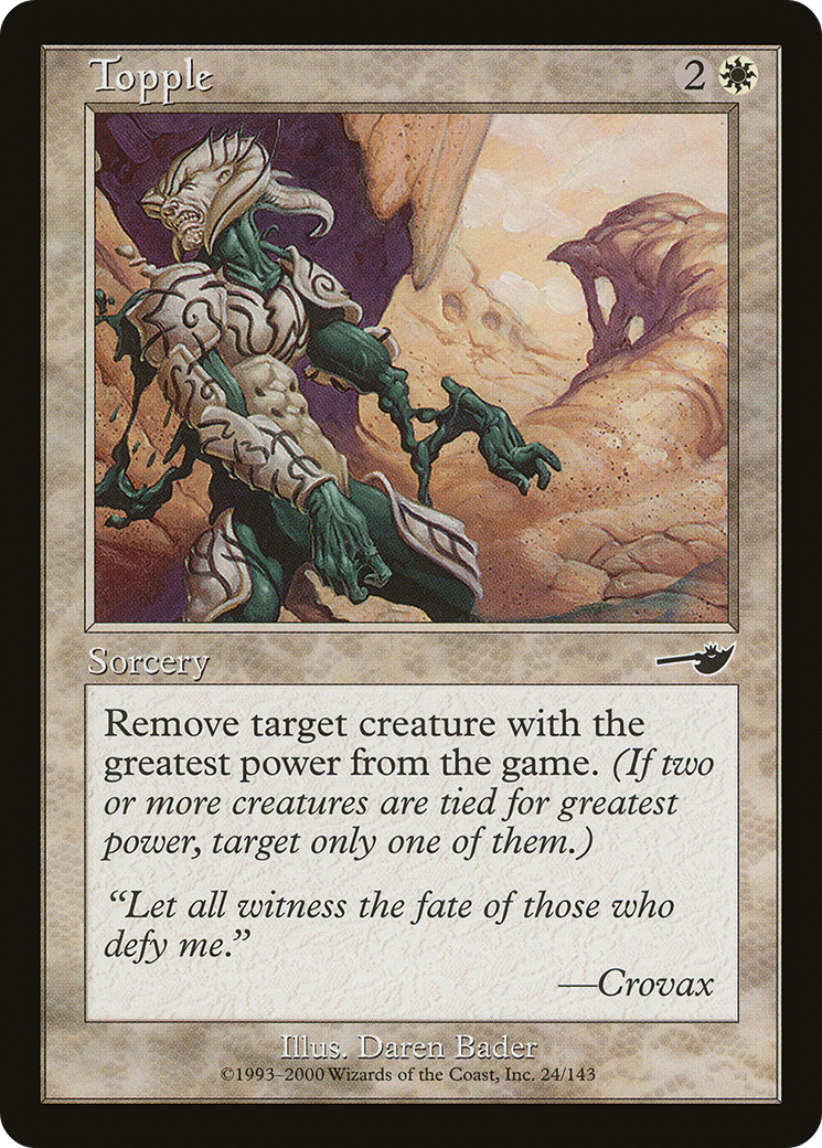 Topple (NMS-024)  Foil - Nemesis