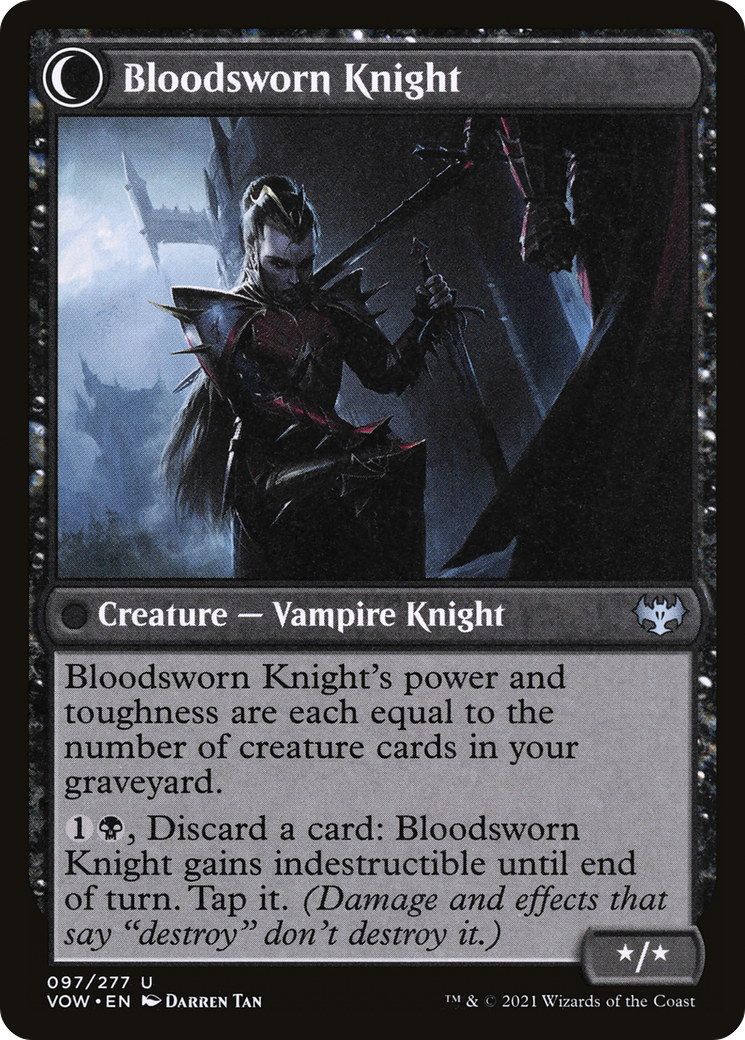 Bloodsworn Squire (VOW-097)  - Innistrad: Crimson Vow: (Double Faced Transform)