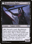 Bloodsworn Squire (VOW-097)  Foil - Innistrad: Crimson Vow: (Double Faced Transform)