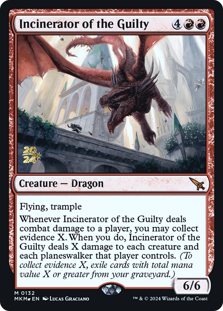 Incinerator of the Guilty (PRE-132)  Foil - Murders at Karlov Manor Promos