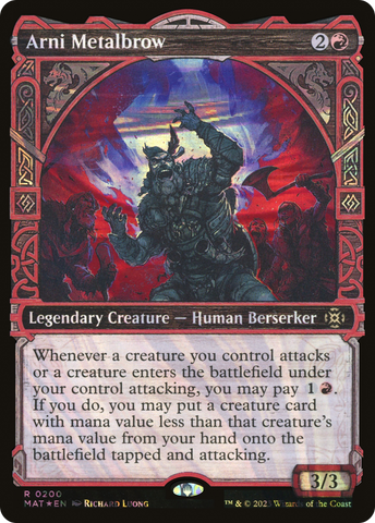 Arni Metalbrow (Halo Foil) (MAT-200)  Foil - March of the Machine: The Aftermath: (Showcase)