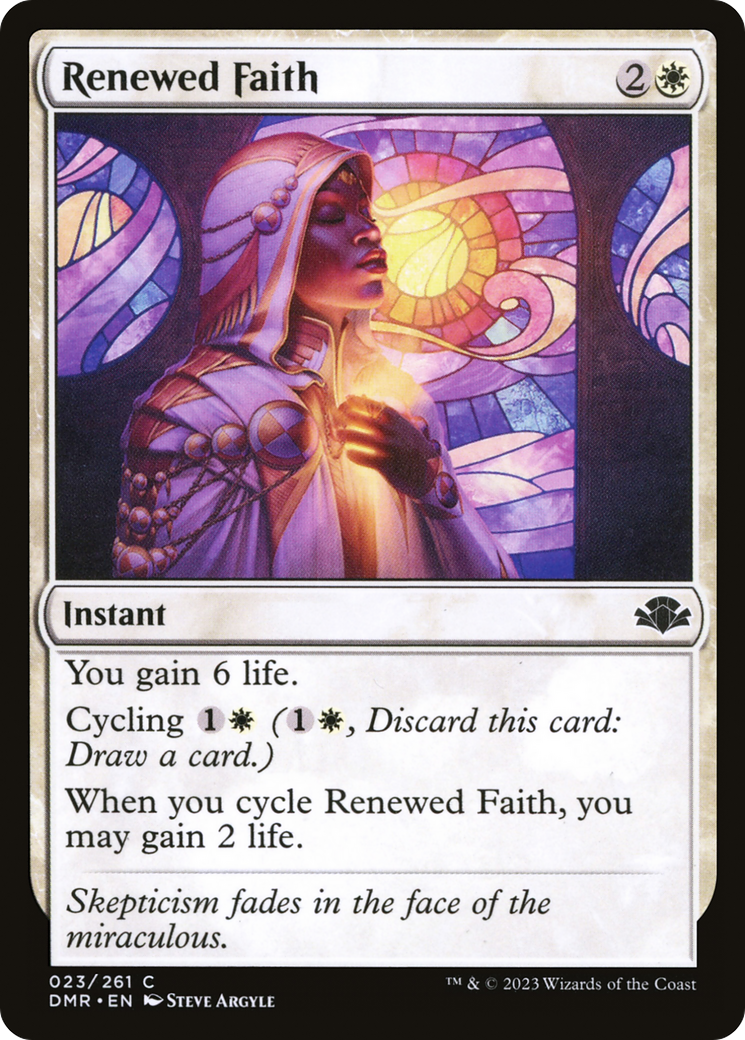 Renewed Faith (DMR-023)  - Dominaria Remastered