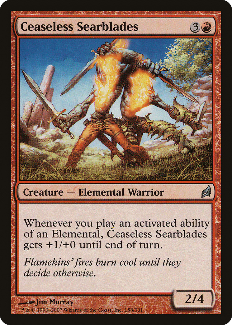 Ceaseless Searblades (LRW-158)  Foil - Lorwyn