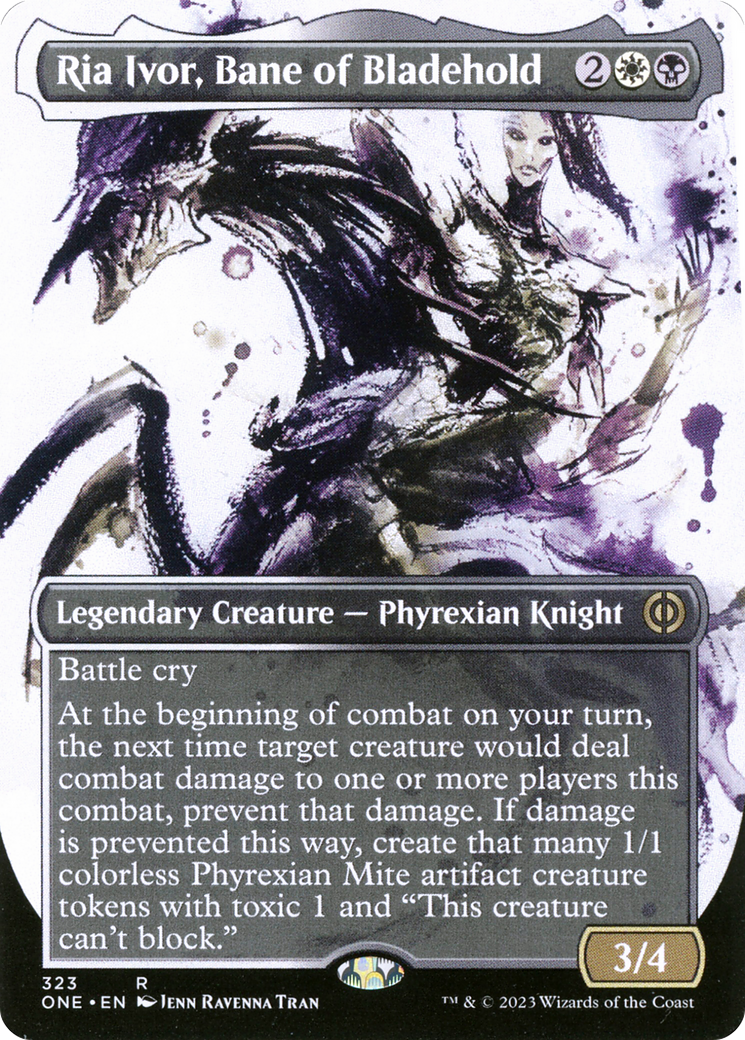 Ria Ivor, Bane of Bladehold (Showcase) (ONE-323)  Foil - Phyrexia: All Will Be One: (Showcase) (Borderless)