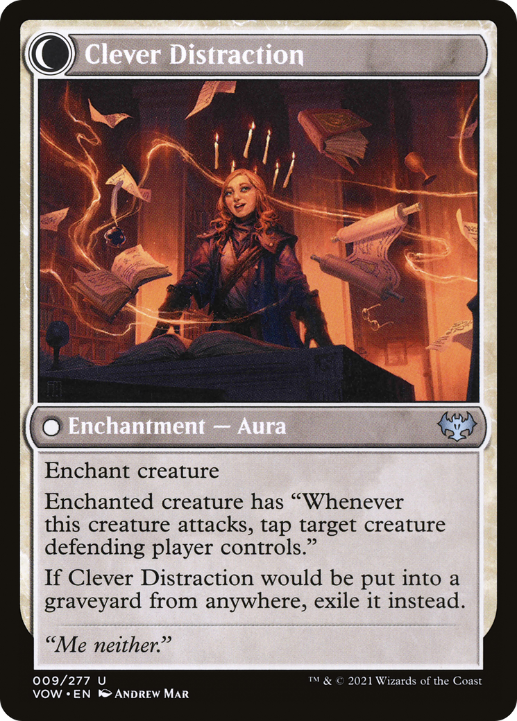 Distracting Geist (VOW-009)  Foil - Innistrad: Crimson Vow: (Double Faced Transform)