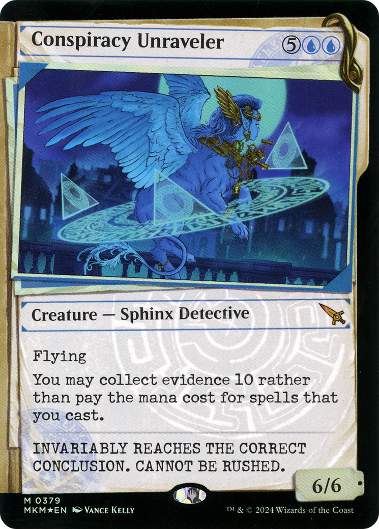 Conspiracy Unraveler (Showcase) (Invisible Ink) (MKM-379)  Foil - Murders at Karlov Manor: (Showcase)