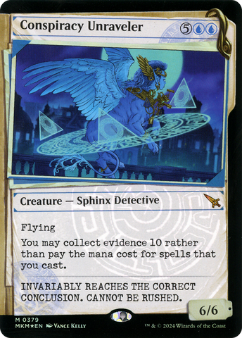 Conspiracy Unraveler (Showcase) (Invisible Ink) (MKM-379)  Foil - Murders at Karlov Manor: (Showcase)