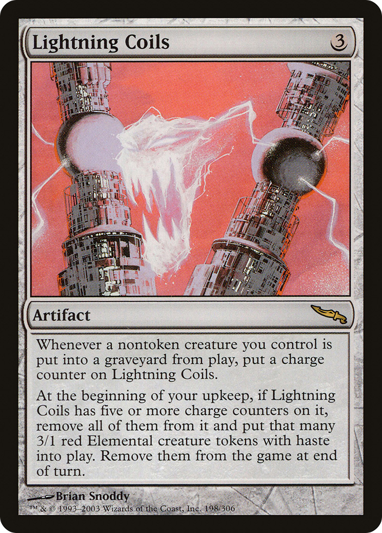 Lightning Coils (MRD-198)  Foil - Mirrodin