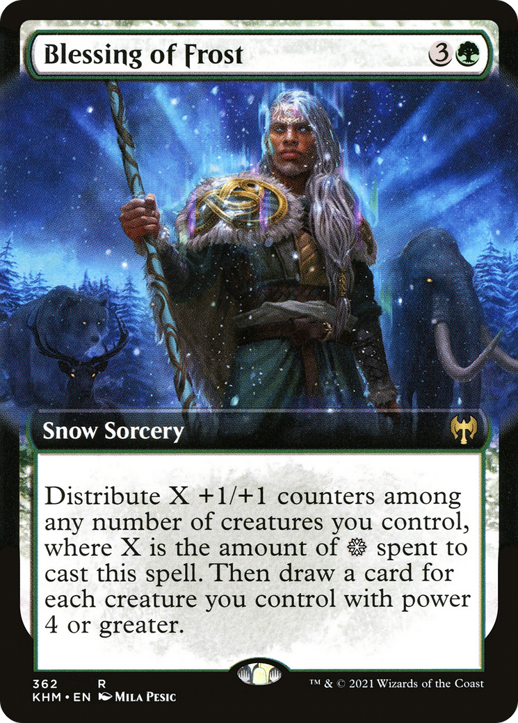 Blessing of Frost (Extended Art) (KHM-362)  - Kaldheim