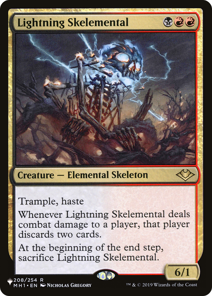 Lightning Skelemental (LIST-MH1-208)  - The List