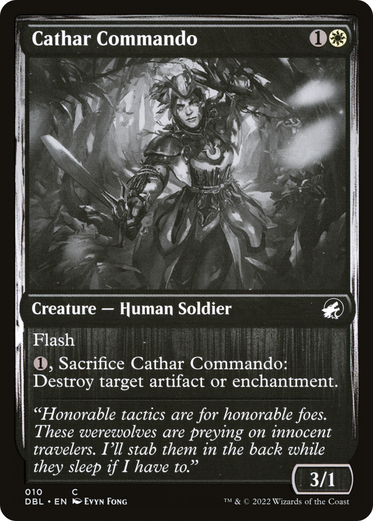 Cathar Commando (DBL-010)  Foil - Innistrad: Double Feature