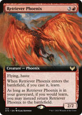 Retriever Phoenix (Extended Art) (STX-313)  - Strixhaven: School of Mages: (Extended Art)
