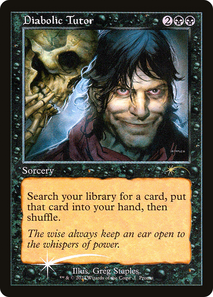 Diabolic Tutor (WPN-001)  Foil - Wizards Play Network 2024
