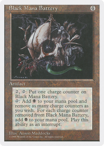 Black Mana Battery (4ED-)  - Fourth Edition