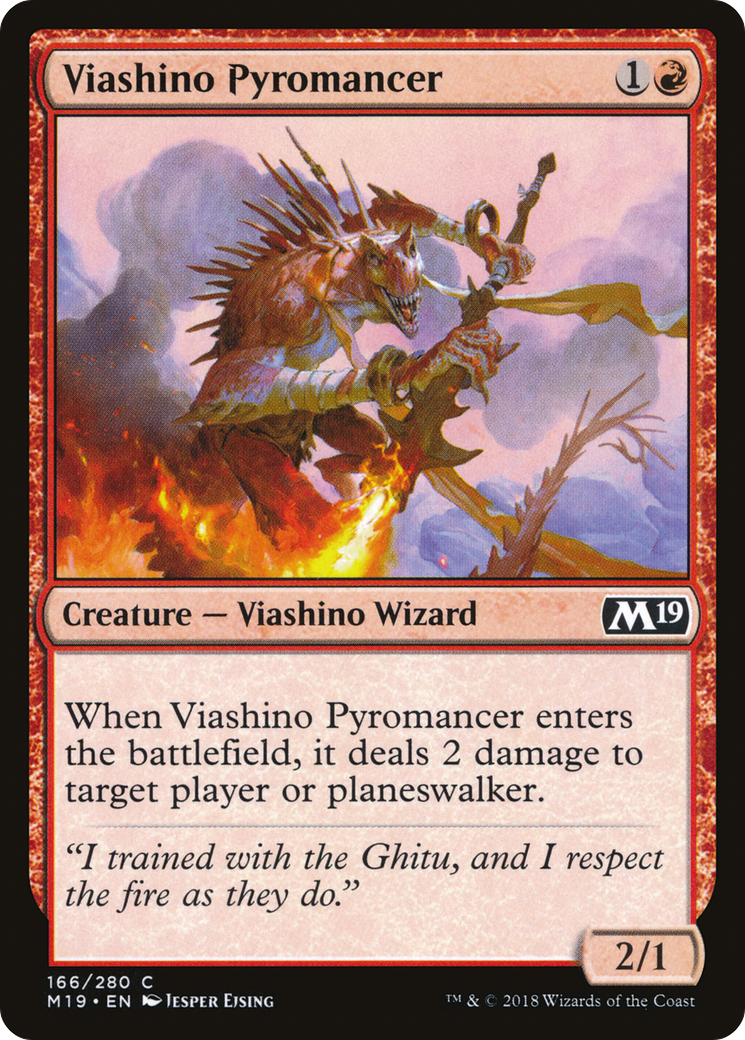 Viashino Pyromancer (M19-166)  - Core Set 2019
