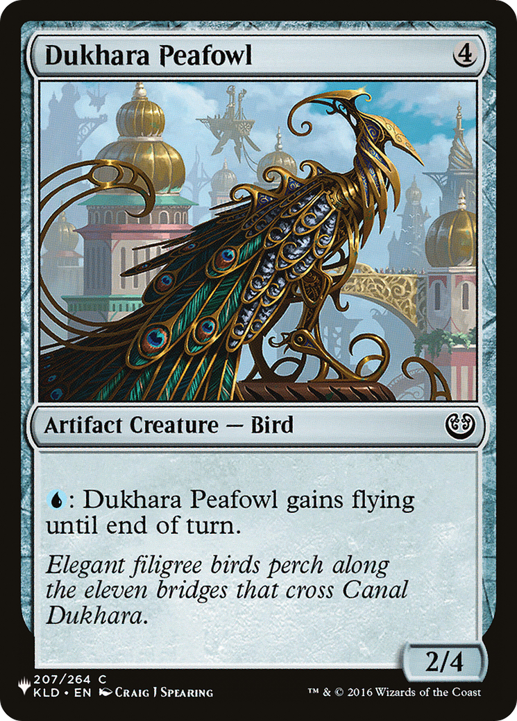 Dukhara Peafowl (LIST-KLD-207)  - The List