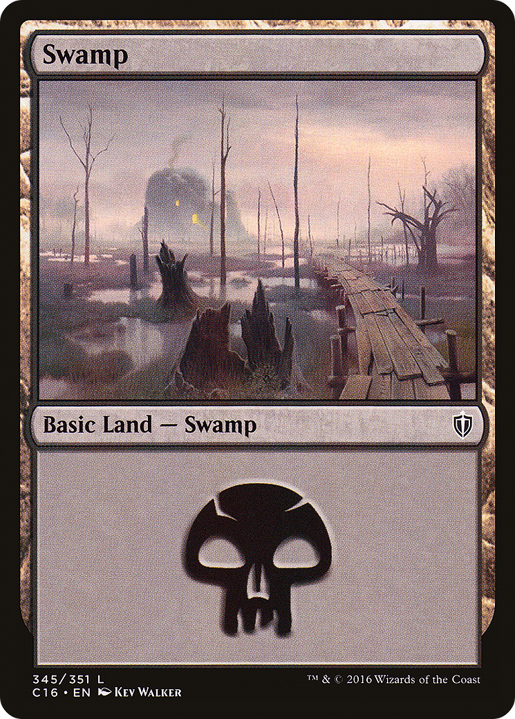 Swamp (345) (C16-345)  - Commander 2016