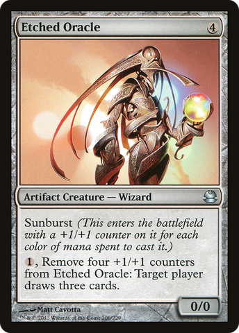 Etched Oracle (MMA-206)  Foil - Modern Masters