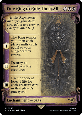 One Ring to Rule Them All (Showcase Scrolls) (LTR-553)  Foil - The Lord of the Rings: Tales of Middle-earth: (Showcase)