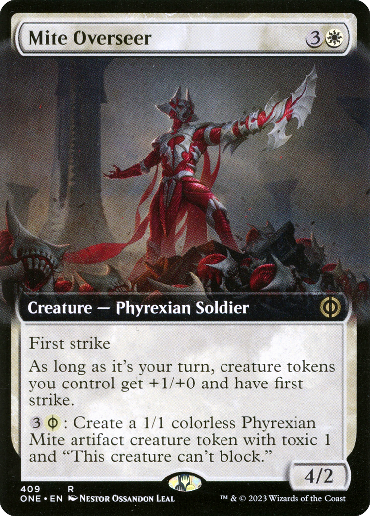 Mite Overseer (Extended Art) (ONE-409)  Foil - Phyrexia: All Will Be One: (Extended Art)